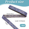 7M Ethnic Style Embroidery Polyester Ribbons OCOR-WH0003-032-2