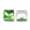 Pointed Back Glass Rhinestone Cabochons RGLA-T027-14x14mm-19-2