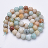 Natural Flower Amazonite Beads Strands G-S281-18-6mm-2