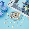 SUNNYCLUE 160Pcs 8 Style 304 Stainless Steel Charms STAS-SC0004-04-7