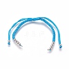 Nylon Cord Braided Bead Bracelets Making BJEW-F360-FP06-1