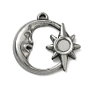 304 Stainless Steel Pendant Cabochon Settings STAS-P422-14P-1