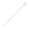Oval Shape Silicone Cable Zip Ties X-AJEW-C034-03-2