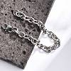 Tarnish Resistant 304 Stainless Steel Cable Chain Bracelets X-BJEW-I238-09P-3