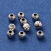 925 Sterling Silver Corrugated Round Spacer Beads STER-K178-02C-S-2