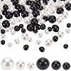 120pcs 6 styles Plastic Imitation Pearl Button FIND-PH0017-42-1