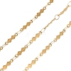 304 Stainless Steel Rhombus Bar Link Chains CHS-H116-01H-G-1
