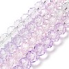 Transparent Painted Glass Beads Strands DGLA-A034-T6mm-A23-2