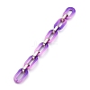 Handmade Two Tone Opaque Acrylic Cable Chains AJEW-JB00635-05-1