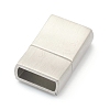 304 Stainless Steel Magnetic Clasps with Glue-in Ends STAS-B017-03P-2