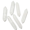 Olycraft 6Pcs Natural Quartz Crystal No Hole Double Terminated Points G-OC0004-04-1