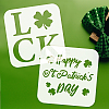 9Pcs 9 Styles Saint Patrick's Day PET Hollow Out Drawing Painting Stencils Sets DIY-WH0383-0021-3