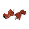 Natural Red Jasper Pendants G-T144-11F-2