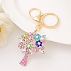 Alloy Rhinestone Keychains PW-WG37120-02-1