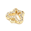 Brass Micro Pave Cubic Zirconia Charms KK-R220-02G-02-2