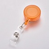 Transparent Plastic Retractable Badge Reel AJEW-WH0102-12-2