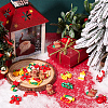72Pcs 12 Styles Christmas Plastic Cabochons FIND-SC0011-30-4