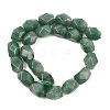 Natural Green Aventurine Faceted Rhombus Beads Strands G-L235A-08B-4