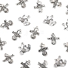 60Pcs 4 Styles Tibetan Style Zinc Alloy Pendants TIBEP-FS0001-35-3