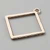 Alloy Open Back Bezel Pendants FIND-TAC0017-41A-RG-2