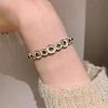 Daisy Alloy Resin Cuff Bangles for Women BJEW-U039-02S-1
