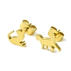 Cute Little Animal Theme 304 Stainless Steel Stud Earrings EJEW-B041-02D-G-1