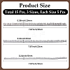 15Pcs 3 Styles Plush Craft Doll Eyelashes Strips DOLL-CP0001-07A-2