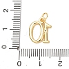 Brass Micro Pave Cubic Zirconia Pendants KK-D019-28G-10-3