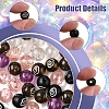 200Pcs 5 Colors Plating Acrylic Beads OACR-FS0002-03-2