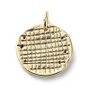 Brass Micro Pave Cubic Zirconia Pendants ZIRC-G157-03A-01G-2