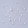 ABS Plastic Imitation Pearl Beaded Trim Garland Strand SACR-T354-01H-2