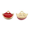 Eco-Friendly Zinc Alloy Pendants ENAM-R051-02-01G-NR-1