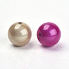 Mixed Color Spray Painted Acrylic Beads X-PB9290-2