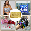 0.5 Yard PET Sequin Fabric DIY-CY0003-77C-6