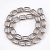 Electroplate Glass Beads Strands X-EGLA-S188-10G-2