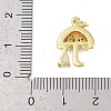 Rack Plating Brass Micro Pave Cubic Zirconia Pendants KK-R166-02G-03-3