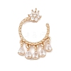 Brass Micro Pave Cubic Zirconia Pendants LS-KK-F918-01KCG-1