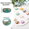 12Pcs 12 Colors Resin Finger Rings RJEW-SC0001-34-2