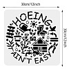 PET Hollow Out Drawing Painting Stencils DIY-WH0418-0044-2