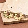 304 Stainless Steel Flower Stud Earrings for Women EJEW-Q009-03B-G-5