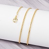 Brass Curb Chain Necklaces X-NJEW-K123-09G-3