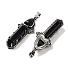 Natural Obsidian Sword Big Pendants G-Q163-08AS-07-2