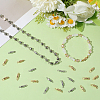 50Pcs 2 Colors Brass Screw Clasps KK-BBC0018-52-7