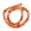 Natural Red Aventurine Beads Strands G-H067-A02-8MM-9