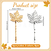 8Pcs 2 Colors Iron & Alloy Hair Bobby Pins PHAR-HY0001-13-2