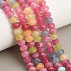 Faceted Dyed Natural White Jade Beads Strands GG-CBAE966-01A-I-1