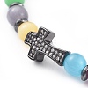 Cat Eye Beads Stretch Bracelets BJEW-JB04646-2
