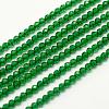 Faceted Natural Quartz Beads Strands G-F507-01E-1