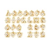 26Pcs Brass Micro Pave Clear Cubic Zirconia Charms KK-Z151-18G-1