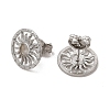 304 Stainless Steel Stud Earring Cabochon Settings EJEW-I281-02P-2